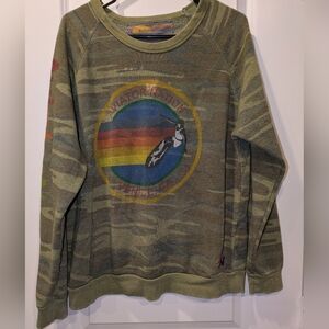 AVIATOR NATION VENICE SWEATSHIRT - CAMO -Grunge Greatness Large